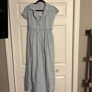 Baby blue free people maxi